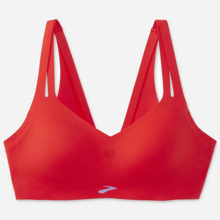 Brooks Dare Strappy Sports - Run Bra Mujer - Rojas (BH5639184)